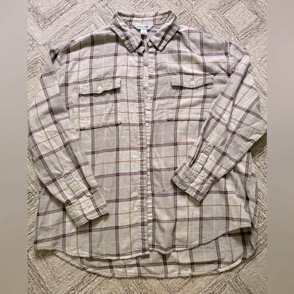 Old Navy, boyfriend relaxed flannel